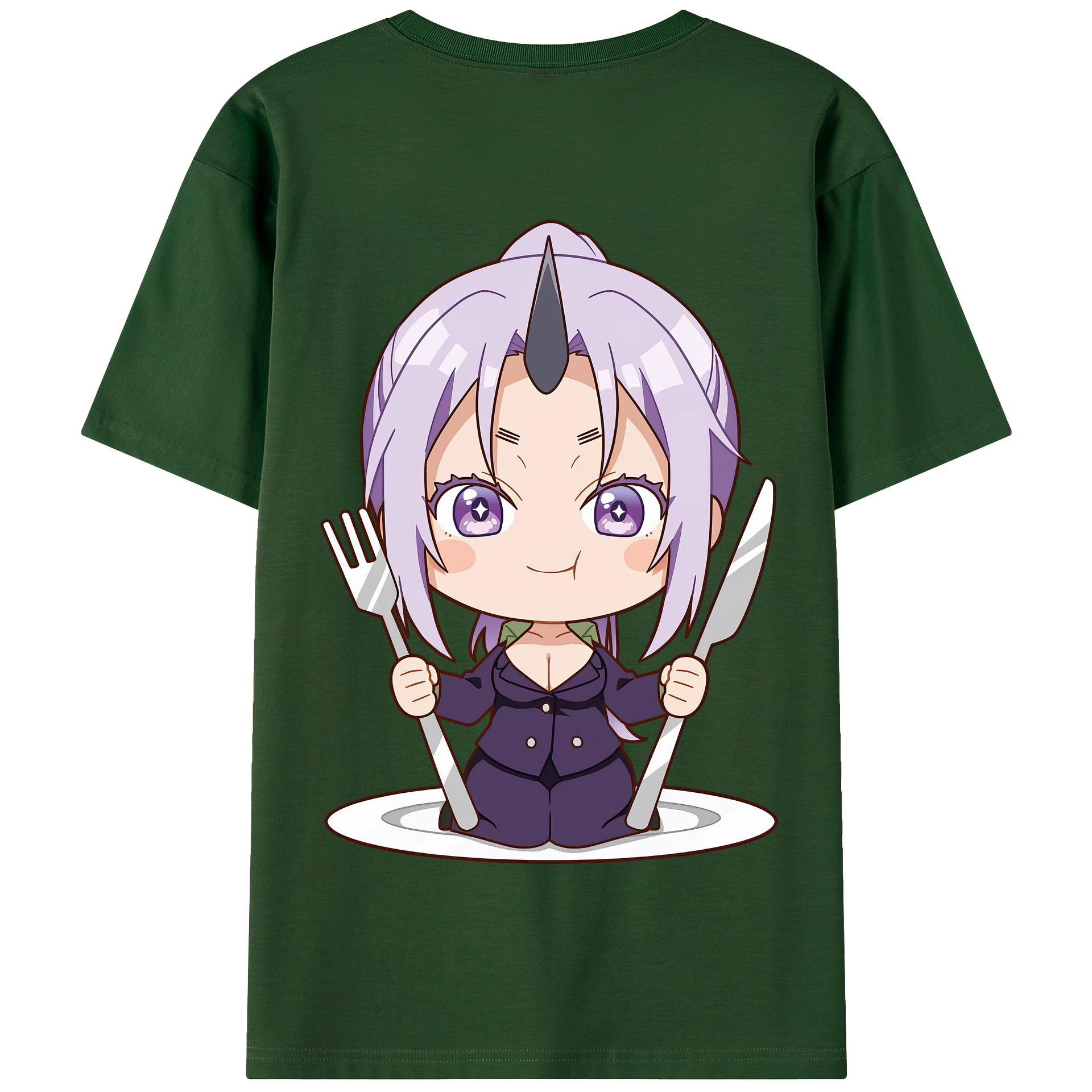 （画像用） 転スラ Regarding Reincarnated to Slime 綿100％半袖Tシャツ（背面プリント）